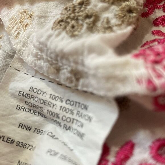 Motherhood Embroidered Maternity Top - Picture 6 of 8